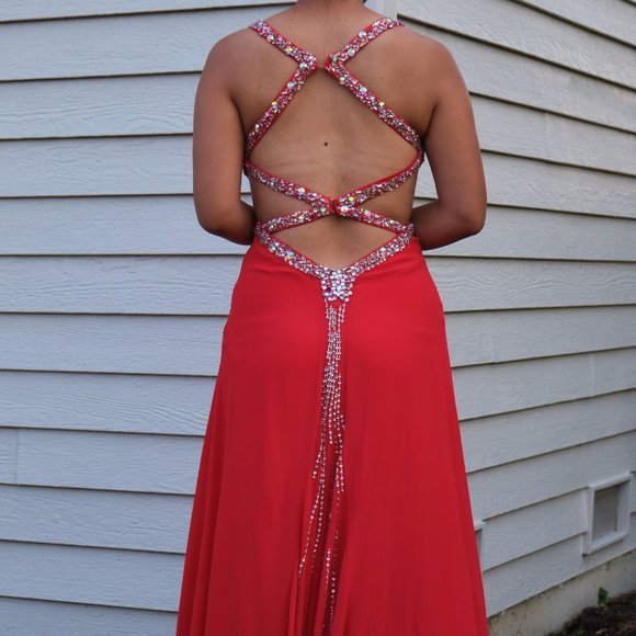 Red Prom Dress - Picture 2 of 8